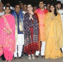 આકાશ-શ્લોકા પહોંચ્યા સિદ્ધિ વિનાયકના દર્શને, અંબાણી પરિવાર પણ હતો સાથે, જુઓ તસવીરો