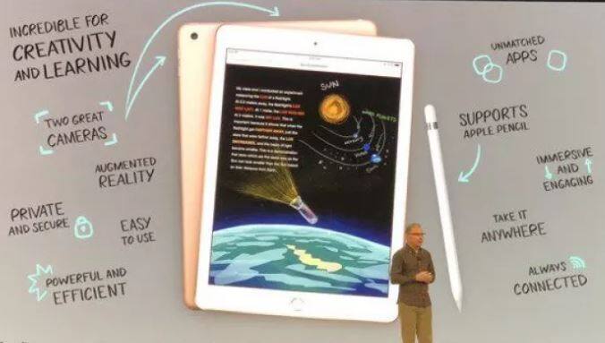 9.7 ઈંચના આઈપેડના 32જીબી મોડલની કિંમત 329 ડોલર (આશરે 21,500 રૂપિયા) રાખવામાં આવી છે. જ્યારે સ્ટુડન્ટ્સને આઈપેડ 229 ડોલર (આશરે 19,000 રૂપિયા)માં મળશે. વાઇ-ફાઇ અને સેલ્યુલર મોડલની કિંમત 459 ડોલર (આશરે 29,763 રૂપિયા) છે. ભારતમાં 32 જીબી વેરિયન્ટની કિંમત 28,000 રૂપિયા હશે જ્યારે વાઇ-ફાઇ + સેલ્યુલર મોડલની કિંમત 38,600 રૂપિયા રહેશે.