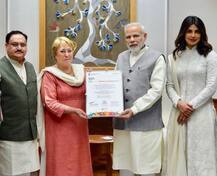 પ્રિયંકા ચોપરાએ પીએમ મોદી સાથે કરી મુલાકાત, જાણો શું કહ્યું