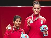 CWG 2018: ટેબલ ટેનિસમાં ભારતીય મહિલા ડબલ્સ ટીમનો કમાલ, પ્રથમ વખત મળ્યો સિલ્વર મેડલ