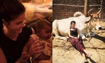 હૉલીવુડ એક્ટ્રેસ રંગાઈ ભારતીય સંસ્કૃતિમાં, યૂપીની શાળામાંથી દતક લીધુ બાળક, જુઓ તસવીરો