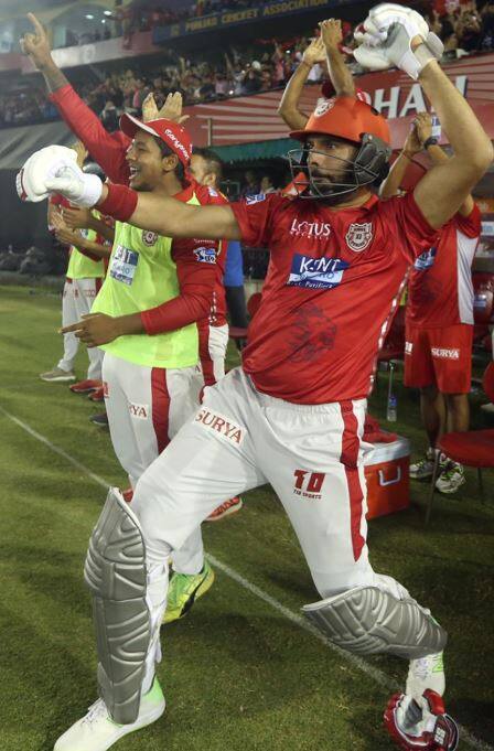 કિંગ્સ ઇલેવન પંજાબની જીત બાદ યુવરાજે આ રીતે કરી હતી ઉજવણી.