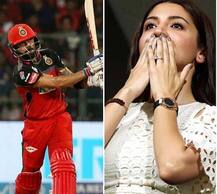 કોહલીએ ફટકારી ફિફ્ટી, પત્ની અનુષ્કાએ આપી ફ્લાઇંગ કિસ