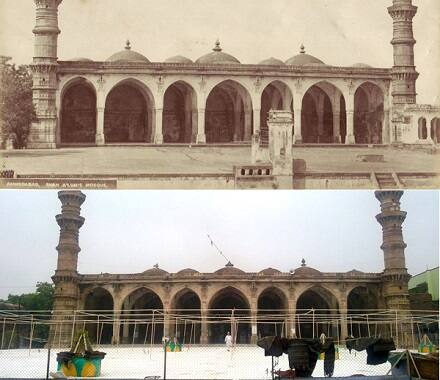 ભદ્રનો કિલ્લો અમદાવાદની મધ્યમાં આવેલો છે. તેને 1411માં અહેમદ શાહે બંધાવ્યો હતો. એવું માનવામાં આવે છે કે કિલ્લાનું નામ મરાઠા કાળમાં સ્થાપાયેલા ભદ્ર કાળીનાં મંદિર પરથી પડ્યું છે જે લક્ષ્મીનું સ્વરૂપ છે.