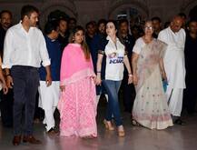 સગાઈ બાદ જમાઈ સાથે ઇસ્કોન મંદિર પહોંચ્યો અંબાણી પરિવાર, જુઓ PHOTOS