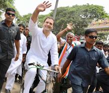 પેટ્રોલ-ડીઝલના વધતા ભાવનો કોંગ્રેસ અધ્યક્ષ રાહુલ ગાંધીએ આ રીતે કર્યો વિરોધ, જુઓ તસવીરો