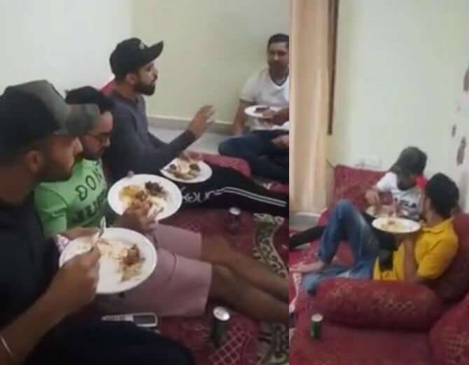 ખેલાડીઓ બિરયાનીની મજા માણે છે તનો એક વીડિયો પણ વાયરલ થયો છે જેમાં વિરાટ ખેલાડીઓ સાથે નીચે જમીન પર ગાદલાં પર બેઠો છે. બધા ખેલાડીઓના હાથમાં પ્લેટ્સ છે. ગપગોળા કરતા-કરતા ડિનર સેશન ઘણું લાંબુ ચાલ્યું. રિપોર્ટ્સ અનુસાર ખેલાડીઓ અહીં બેસીને મુંબઈ ઈન્ડિયન્સ અને કોલકાતા નાઈટ રાઈડર્સ વચ્ચેની મેચ પણ જોઈ. જણાવી દઈએ મોહમ્મદ સિરાજ એક સામાન્ય પરિવારમાંથી આવે છે અને તેના પિતા ઑટો રિક્શા ચલાવે છે. સિરાજને RCBએ એક કરોડ રૂપિયામાં ખરીદ્યો હતો.