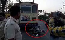 ઉનાઃ ટ્રિપલ સવારીમાં બાઇક પર જતા પરિવારનો એસ.ટી. બસ સાથે અકસ્માત, એકનું મોત