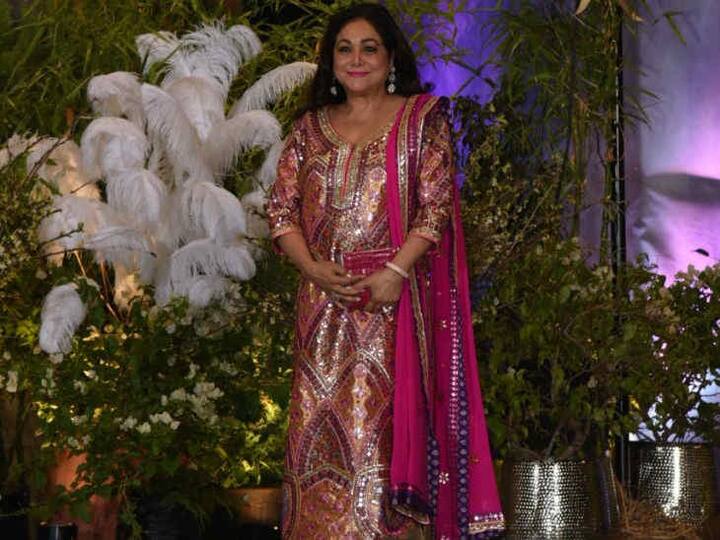 અનિલ અંબાણીની પત્ની ટીના અંબાણી પણ રિસેપ્શનમાં સામેલ થઈ હતી.