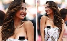 Cannesમાં કઈ અભિનેત્રીનું ગાઉન નીચે ઉતરી જતાં દેખાઈ બ્રેસ્ટ, જુઓ તસવીરો