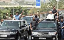 પીએમ મોદીએ દિલ્હી-મેરઠ એક્સપ્રેસ વે પર 6 KM સુધી ખુલ્લી જીપમાં રૉડ શૉ કર્યો