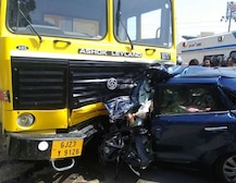 આણંદ: હાઈવે પર દર્શન કરીને પરત ફરી રહેલ કારને અકસ્માત, ઘટનાસ્થળે જ 6નાં મોત
