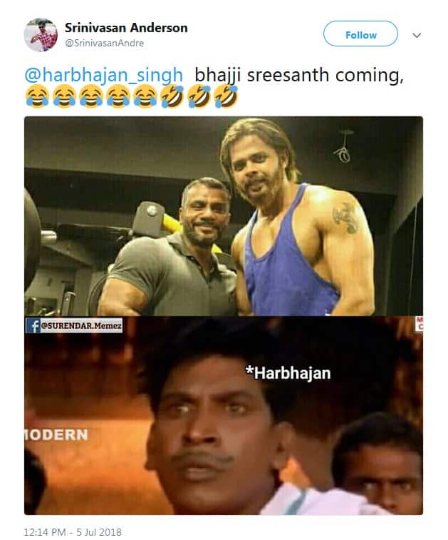  સોશિયલ મીડિયા પર લોકો આ વાતની મજા લઈ રહ્યા છે કે હવે જ્યારે શ્રીસંતે એટલી જોરદાર બોડી બનાવી લીધી છે તો જો હવે હરભજન તેને થપ્પડ મારે તો શું થશે? શ્રીસંત મેચ ફિક્સિંગમાં ફસાયા બાદ ક્રિકેટથી દૂર છે.