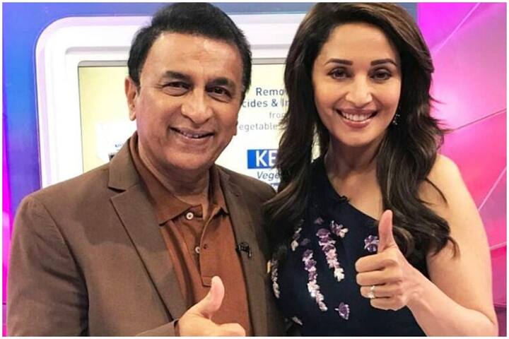  આઈપીએલ 2018 દરમિયાન માધુરીએ ગાવસ્કર સાથેની મુલાકાતનો એક ફોટો ઇન્સ્ટાગ્રામ ઉપર શેર કર્યો હતો. આ પ્રસંગ માધુરીના 51માં બર્થ ડેનો હતો.