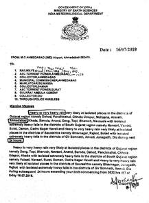 વરસાદ મામલે અમદાવાદના કલેક્ટરે ટ્વિટ કરીને લોકોને શું આપી ચેતવણી? જાણો વિગત