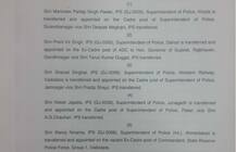 રાજ્યના 66 IPS અધિકારીઓની બદલી, જાણો ક્યા જિલ્લાના પોલીસ વડા બદલાયા?