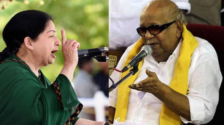 કરૂણાનિધિ એક સાથે બે મહિલાઓ સાથે સંબંધ રાખતા તેથી તેમના વિરોધીઓ દ્વારા તેમની ટીકા પણ કરવામાં આવતી.   જયલલિતા સતત આ મામલે પ્રહાર કરતાં અને કરૂણાનિધિ માટે સ્ત્રી પોતાની વાસના સંતોષવાનું રમકડું છે તેમ કહેતા પણ કરૂણાનિધિ આ વાતોને ગણકારતા નહોતા.