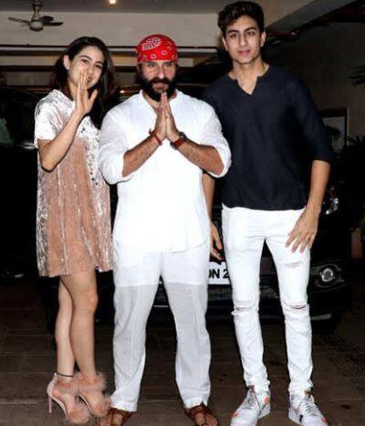  સૈફ અલી ખાનની દિકરી સારા આ પાર્ટીમાં પિંક અને વ્હાઈટ કલરના શોર્ટમાં જોવા મળી હતી. સારા ફિલ્મ કેદારનાથથી બોલીવૂડમાં એન્ટ્રી કરી રહી છે. 