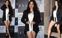 હોટ અંદાજમાં LFWમાં પહોંચી જ્હાનવી કપૂર, જુઓ તસવીરો