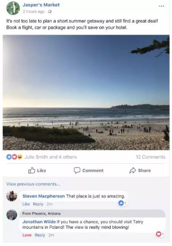 રિપોર્ટ્સ અનુસાર, થિંગ્સ ઇન કૉમનનુ લેબલ પબ્લિક કૉમેન્ટ્સમાં દેખાશે. ઉદાહરણ તરીકે કોઇએ ફેસબુક પેજની કોઇ પૉસ્ટ તમે કૉમેન્ટ કરી છે અને કેટલાય લોકોએ પણ કૉમેન્ટ કરી છે. જો આ પૉસ્ટની કૉમેન્ટમાં બીજો કોઇ યૂઝર કૉમેન્ટ કરી રહ્યો છે અને તે તમારી કૉલેજ કે ઓફિસમાંથી જ છે, તો તમને લેબલ મારફતે માહિતી આપવામાં આવશે. તમારો કોઇ મ્યૂચ્યૂઅલ ફ્રેન્ડ ના હોય તો પણ તમને જણાવવામાં આવશે.