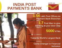1 સપ્ટેમ્બરથી દેશભરમાં પોસ્ટ પેમેન્ટ બેંક શરૂ થશે, જાણો તમને શું લાભ થશે.....