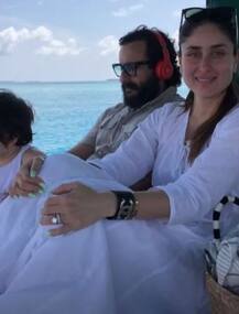 માલદીવમાં પિંક બિકિનીમાં જોવા મળી કરીના કપૂર, પરિવાર સાથે ગાળી રહી છે રજા, જુઓ તસવીરો