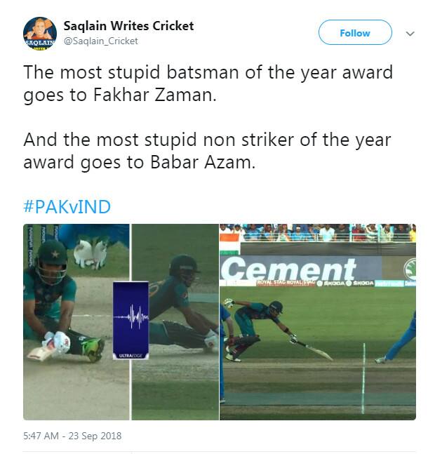 બીજીબાજુ ફોર્મમાં ચાલી રહેલા બાબર આઝમ ખુબ પણ 9 રનના સ્કૉરે આઉટ થયો હતો. આના કારણે પાકિસ્તાની ફેન્સે બાબરને સોશ્યલ મીડિયા પર આડેહાથે લીધો હતો.