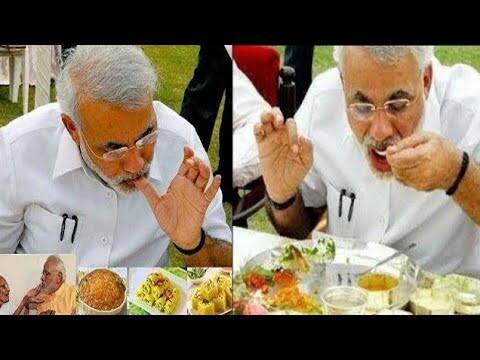 વડાપ્રધાન મોદીએ લંચમાં બટાટાનુ શાક, મિક્સ શાક, પરોઠા, દાળ-ભાત, પાપડ-સલાડ તથા મીઠાઇ આરોગી હતી.