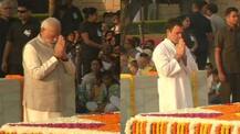 મહાત્મા ગાંધીની 150મી જયંતી: PM મોદી-રાહુલ ગાંધી સહિત દિગ્ગજ નેતાઓએ રાજઘાટ પહોંચી આપી શ્રદ્ધાંજલિ