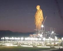 ‘સ્ટેચ્યૂ ઓફ યુનિટી’: લાઈટિંગથી ઝગમગી રહી છે સૌથી ઊંચી પ્રતિમા, સામે આવી આ તસવીરો