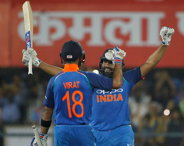 રોહિત શર્મા 162 રન બનાવી નર્સની ઓવરમાં આઉટ થયો હતો. તેણે ઈનિંગમાં 20 ચોગ્ગા અને ચાર છગ્ગા માર્યા હતા. રોહિત શર્માએ સાતમી વખત વનડેમાં 150થી વધુનો સ્કોર પાર કર્યો હતો. જે પણ એક રેકોર્ડ છે. હાલ તેની આસપાસ કોઈ બેટ્સમેન નથી.