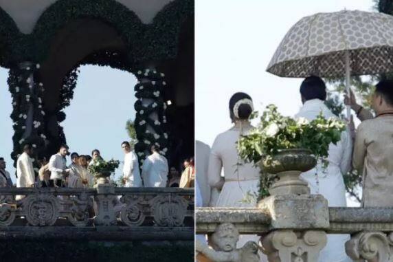 આ કપલના લગ્ન એકદમ ગુપ્ત રાખવામાં આવ્યા હતાં. બીજા દિવસે પણ દીપિકા-રણવિરે પોતાનો વેડિંગ લુક લીક ના થાય તે માટે છત્રીથી તેને છુપાવવામાં આવ્યો હતો. રણવીર-દીપિકા બંને બ્લેક છત્રીથી ઢંકાઇને જ લગ્નમંડપ સુધી આવ્યા હતાં. 