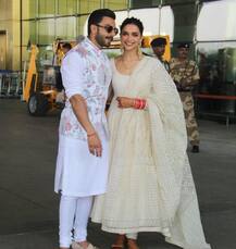 Royal રિસેપ્શન માટે બેંગલોર પહોંચ્યા દીપિકા અને રણવીર, આ રીતે આપ્યો પોઝ