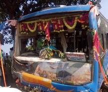 મધ્યપ્રદેશ: સ્કૂલ વાન અને બસ વચ્ચે અકસ્માત, 7 બાળકો સહિત ડ્રાઇવરનું મોત