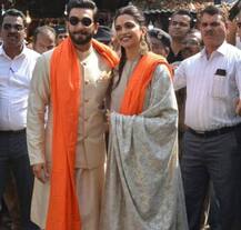 લગ્ન બાદ સિદ્ધિવિનાયક મંદિરના દર્શન કરવા પહોંચ્યા દીપિકા-રણવીર, જુઓ તસવીરો