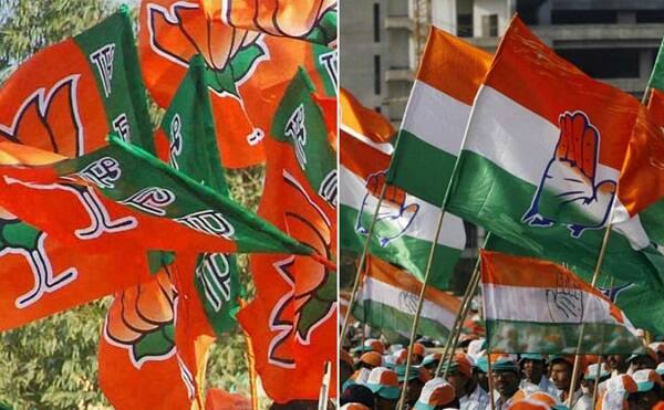 ભોપાલ: મધ્યપ્રેદશમાં ભાજપ અને કોંગ્રેસની વચ્ચે કાંટાની ટક્કર ચાલી રહી છે. મોડી રાત સુધી વલણમાં સ્પષ્ટ થયું નહતું કે બહુમત કોને મળશે. મધ્યપ્રદેશમાં જેમ જેમ વલણ આવી રહ્યા હતા તેમ તેમ ભાજપ અને કોંગ્રેસના ચહેરા પર રોનક જોવા મળતી હતી. જોકે મોડી રાત સુધી ચાલી રહેલી ગણતરીમાં કોંગ્રેસને 114 બેઠકો મળી હતી અને ભાજપને 109 બેઠકો મળી હતી. 