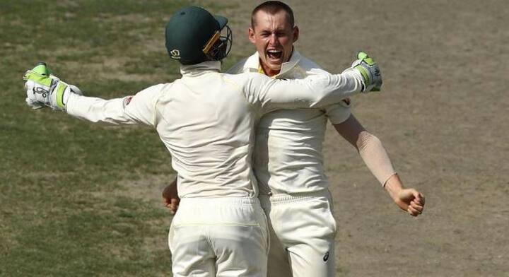 માર્નસ લાબુશાંગે ઓક્ટોબર, 2018માં પાકિસ્તાન સામે ટેસ્ટ ડેબ્યૂ કર્યું હતું. 2 મેચમાં તેણે 7 વિકેટ લીધી છે. જેમાં તેનો સર્વશ્રેષ્ઠ દેખાવ 45 રનમાં 3 વિકેટ છે. 2 મેચમાં તેણે 81 રન પણ બનાવ્યા છે. જેમાં તેનો શ્રેષ્ઠ સ્કોર 43 રન છે. 2004માં માર્નસ જ્યારે 10 વર્ષનો હતો ત્યારે તેના માતા-પિતા ઓસ્ટ્રેલિયા સ્થાયી થઈ ગયા હતા.