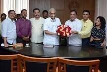 ગોવા: લાંબા સમય બાદ CM પર્રિકર નવા વર્ષે પહોંચ્યા સચિવાલય, જુઓ તસવીરો