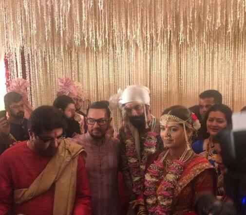 આમિર ખાન પણ લગ્નમાં ઉપસ્થિત રહ્યો હતો.