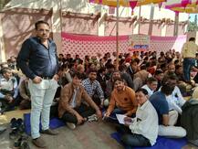 ભૂજમાં પડતર માંગણીઓને લઇને વિદ્યાસહાયકોએ કર્યા ધરણા