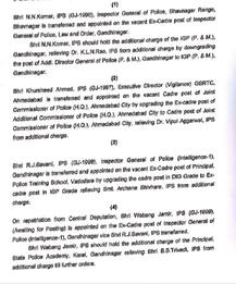 ગુજરાતના કયા 19 IPS અધિકારીઓનું કરાયું પ્રમોશન, ATSના DIG તરીકે કોની કરાઈ નિમણૂંક, જાણો વિગત