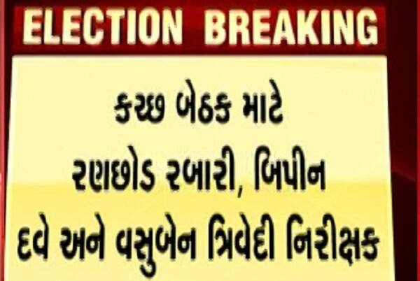 અમદાવાદ: ગુજરાતમાં લોકસભાની ચૂંટણીના હવે ગણતરીના દિવસો બાકી રહ્યા છે. કોંગ્રેસમાં એક પછી એક દિગ્ગજ નેતાઓ અસંતોષના કારણે ભાજપમાં જોડાઈ રહ્યા છે. ત્યારે ગુજરાત ભાજપે લોકસભાની ચૂંટણીને લઈને નિરીક્ષકોની યાદી જાહેર કરી છે. એક લોકસભા બેઠક માટે 3-3 નિરીક્ષકોના નામ જાહેર કર્યા છે. 3 નિરીક્ષકોમાં 2 સિનિયર નેતાની સાથે એક મહિલા નિરીક્ષકને સ્થાન આપવામાં આવ્યું છે.