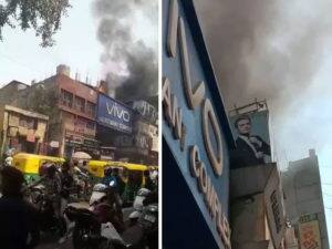 અમદાવાદના ફેમસ રીલિફ રોડ પર મોબાઈલ માર્કેટમાં આગ, ધુમાડાના ગોટેગોટા નિકળ્યાં