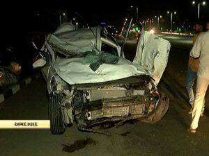 મોડીરાતે અમદાવાદના ઈસ્કોન બ્રિજ પર અકસ્માતમાં બિલ્ડરનું મોત, કારમાંથી મળી દારૂની બોટલ