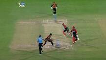 RCBvSRH: એક બોલ પર બે ખેલાડી થયા રન આઉટ, જુઓ વીડિયો