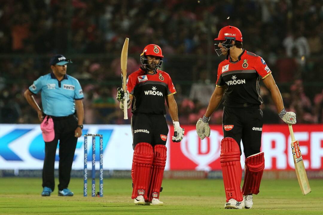 IPL 2019: RCBએ રાજસ્થાનને આપ્યો 159 રનનો લક્ષ્યાંક, પાર્થિવ પટેલના 67 રન IPL 2019 RCBvs Rajasthan Royals RCB post a total of 158/4 IPL 2019: RCBએ રાજસ્થાનને આપ્યો 159 રનનો લક્ષ્યાંક, પાર્થિવ પટેલના 67 રન