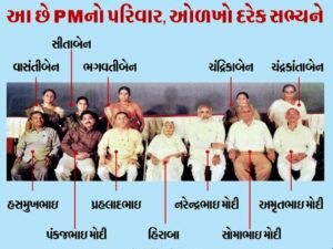 PM નરેન્દ્ર મોદીના પરીવારમાં કોણ કોણ છે? જુઓ આ રહી પરીવારની તસવીર