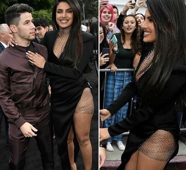 Priyanka Chopra with Nick Jonas gets trolled પતિ નિક સાથે બોલ્ડ અંદાજમાં ઈવેન્ટમાં પહોંચી પ્રિયંકા ચોપરા, ડ્રેસના કારણે સોશિયલ મીડિયા પર ઉડી મજાક