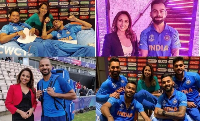 who is the mystery girl with team india and other cricketers during world cup વર્લ્ડકપમાં છવાઈ આ મિસ્ટ્રી ગર્લ? જાણો કોણ છે આ યુવતી.....