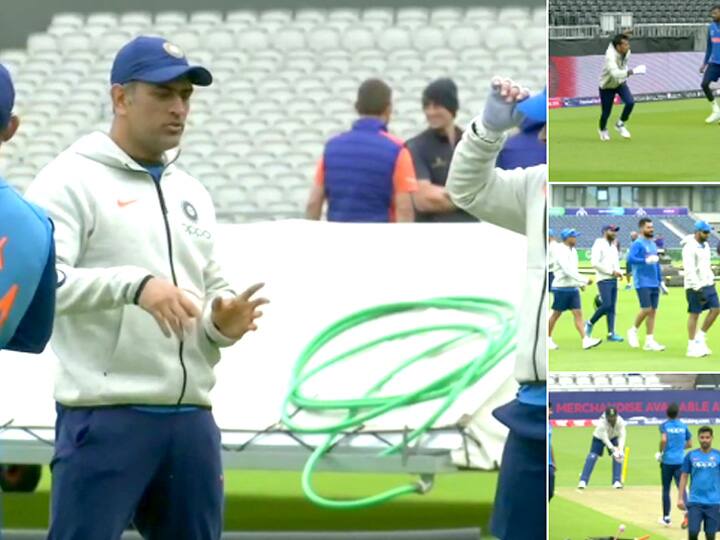 Rishabh Pant practice with MS Dhoni and other player before India vs Pakistan Match ટીમ ઈન્ડિયાના કયા ખેલાડીને પાકિસ્તાન સામે રમવા રાતોરાત મોકલાયો ઈંગ્લેન્ડ? જાણો વિગત